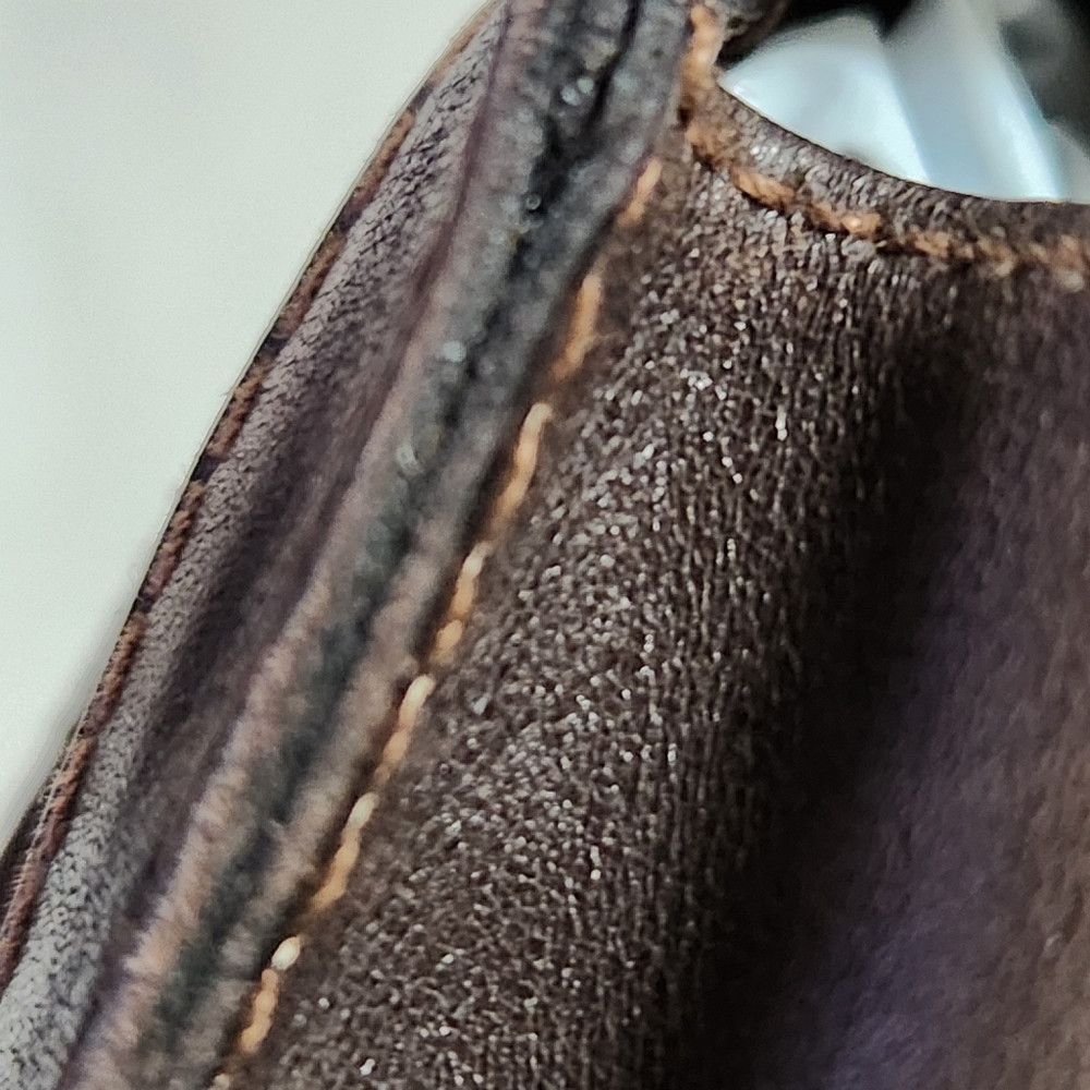 Gucci Vintage Clutch Sherry Line Leather Suede Brown. - Picture 8 of 15